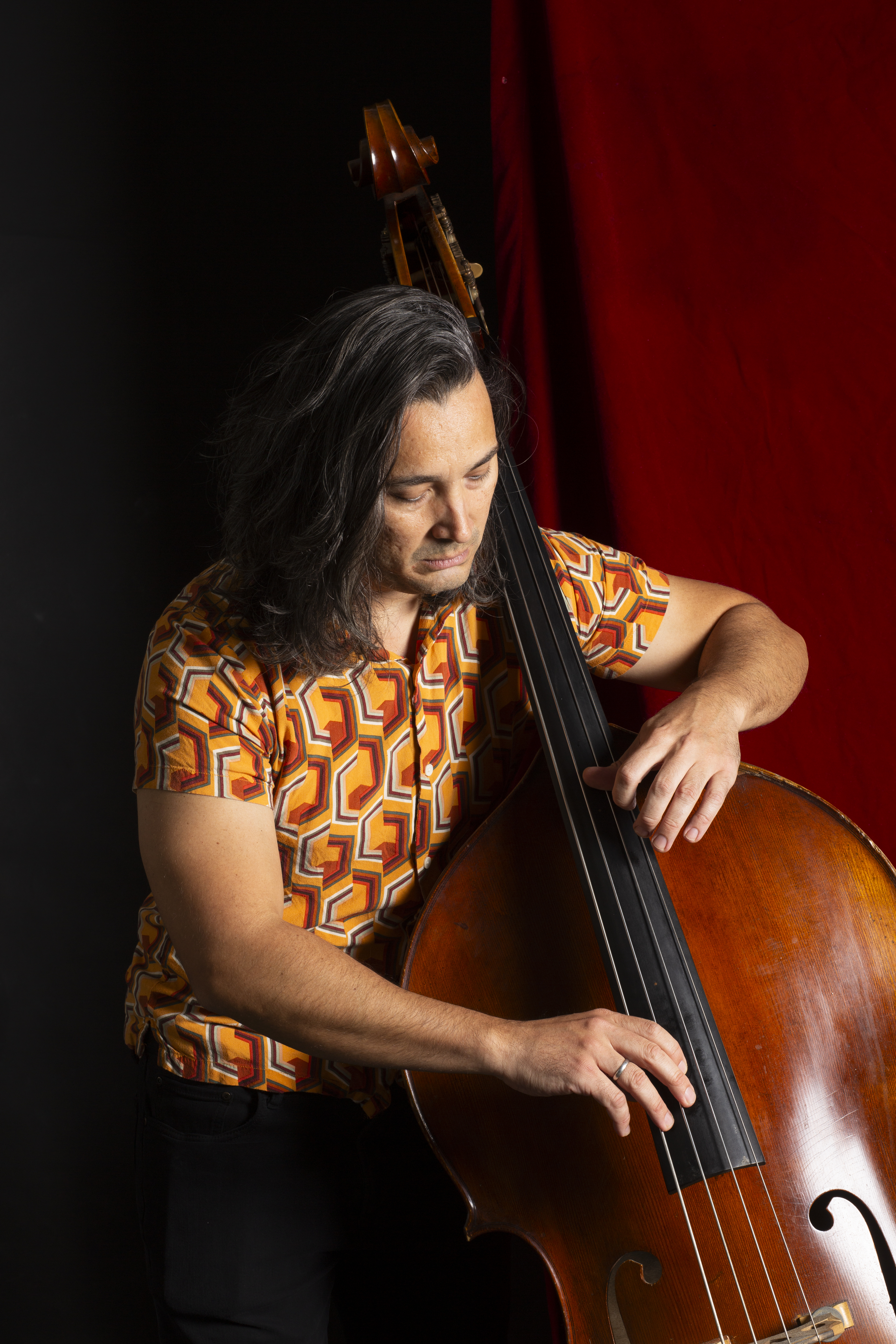Brad Barrett with upright bass